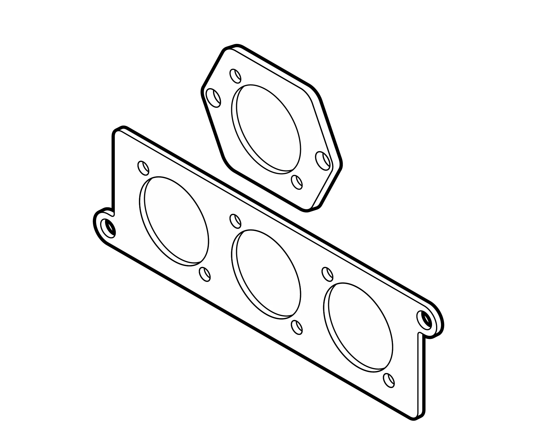 PUNCHED PLATE MOD MINI and MICRO ISO
